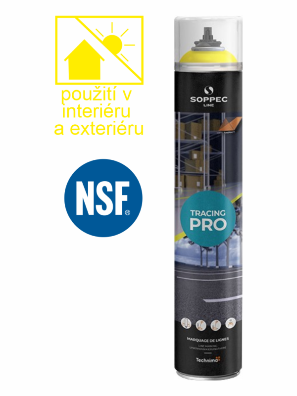 BARVA NA ZNAČENÍ PODLAH TRACING PRO SOPPEC Žlutá