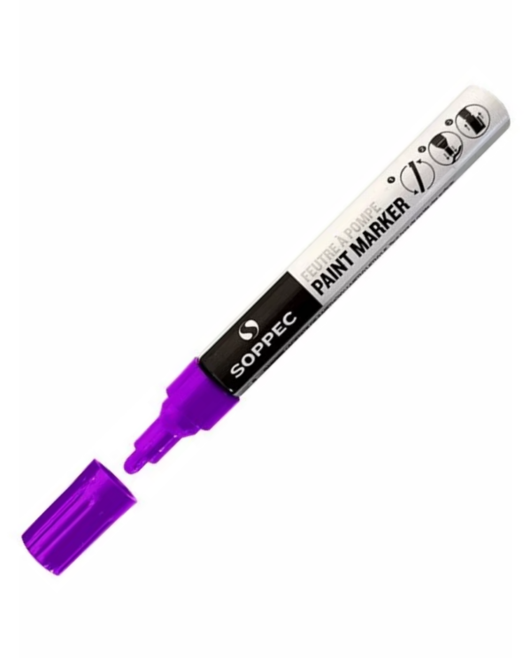 Barevný průmyslový popisovač fialový