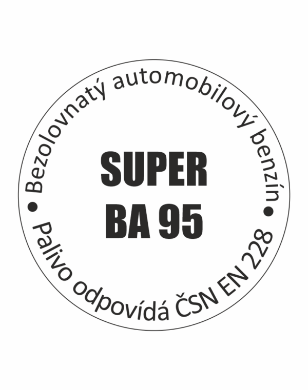 označení paliv SUPER BA 95