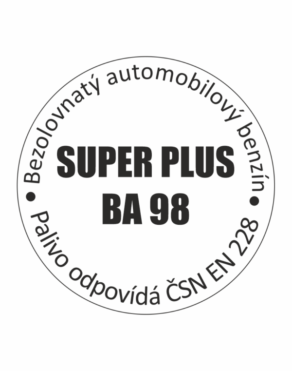 označení paliv SUPER PLUS BA 98