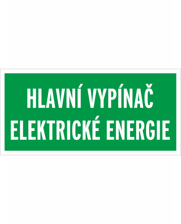 Hlavní vypínač elektrické energie