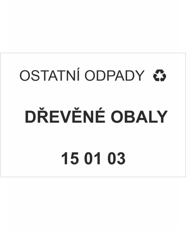 Ostatní odpady 150103 - Dřevěné obaly