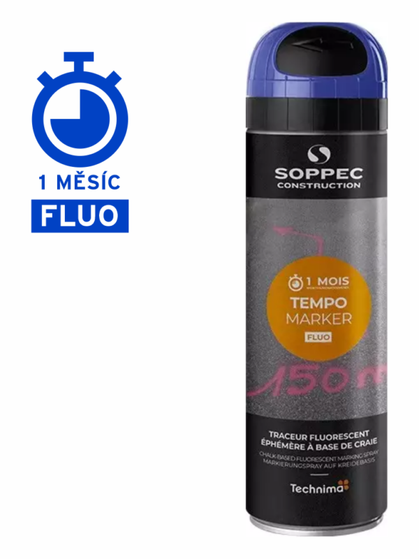 Fluorescenční sprej TEMPO MARKER - modrý