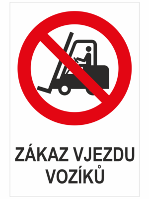 Zákaz vjezdu vozíků