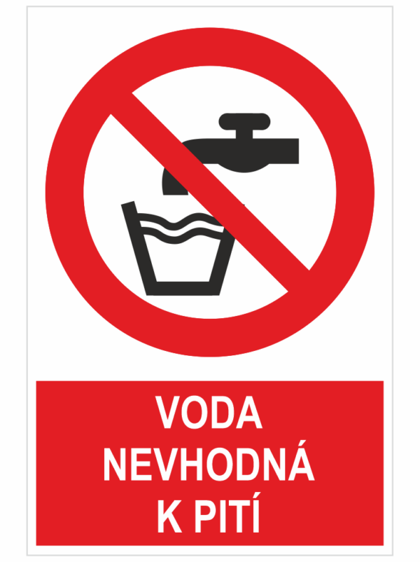 Voda nevhodná k pití ISO 7010