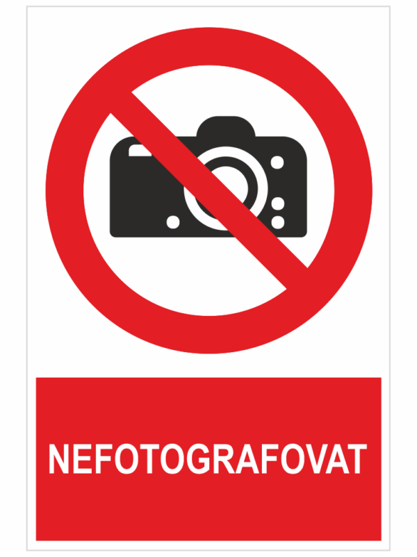 Nefotografovat ISO 7010