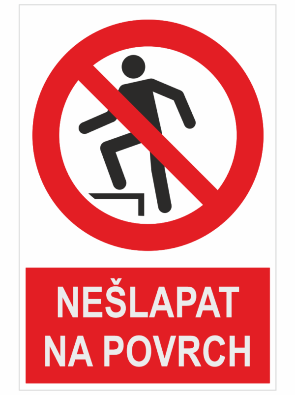 Nešlapat na povrch ISO 7010