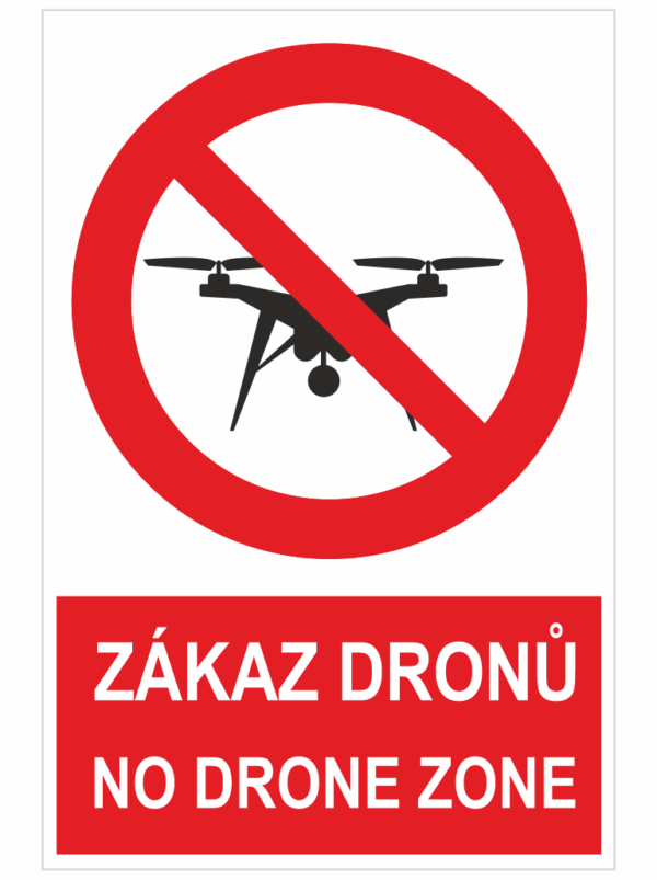 Zákaz dronů - No drone zone