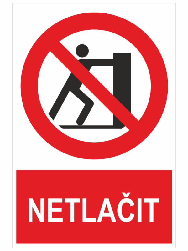Netlačit ISO 7010