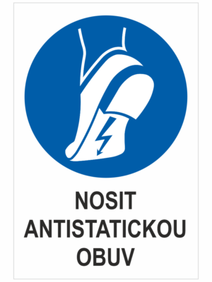 Příkaz - Nosit antistatickou obuv
