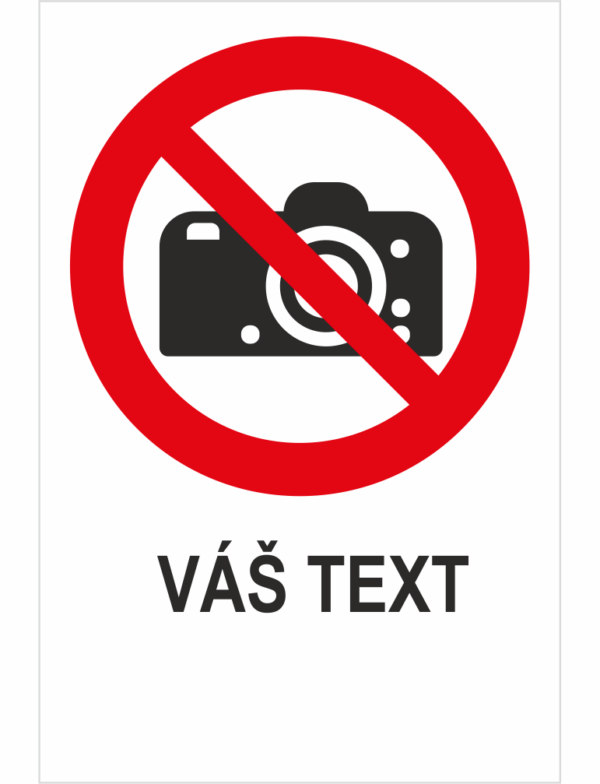 Nefotografovať - Váš text