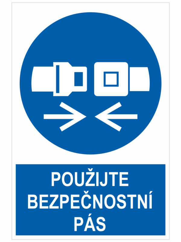 POUŽIJTE BEZPEČNOSTNÍ PÁS ISO 7010
