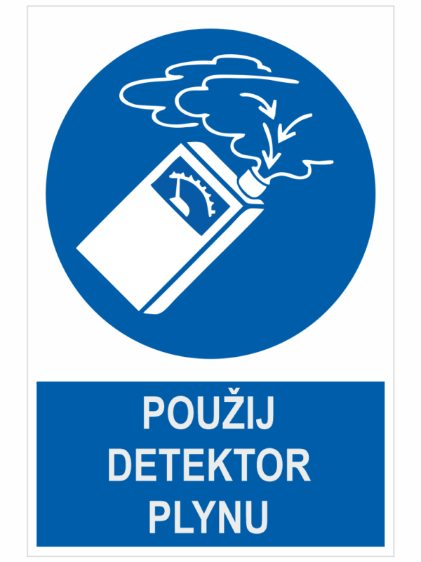 POUŽIJ DETEKTOR PLYNU ISO 7010