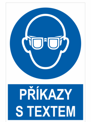 Příkazové tabulky s textem