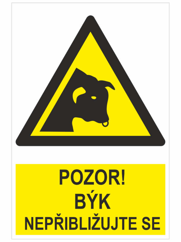POZOR!  BÝK NEPŘIBLIŽUJTE SE ISO 7010