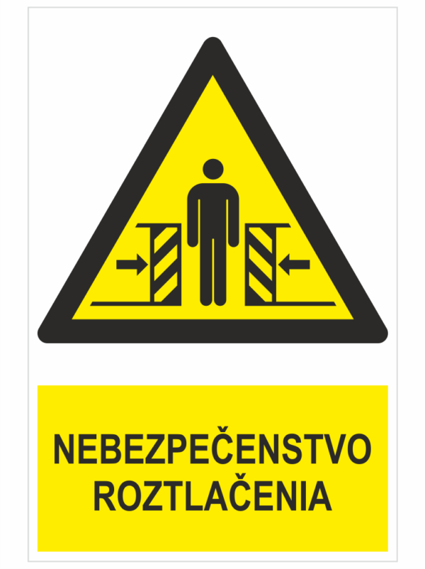 NEBEZPEČENSTVO ROZTLAČANIA ISO 7010