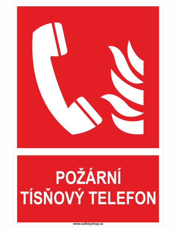 POŽÁRNÍ TÍSŇOVÝ TELEFON ISO 7010