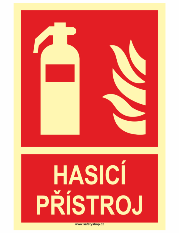 Hasicí přístroj ISO 7010 - fotoluminiscenční