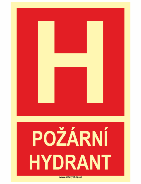 Požární hydrant ISO 7010 - fotoluminiscenční