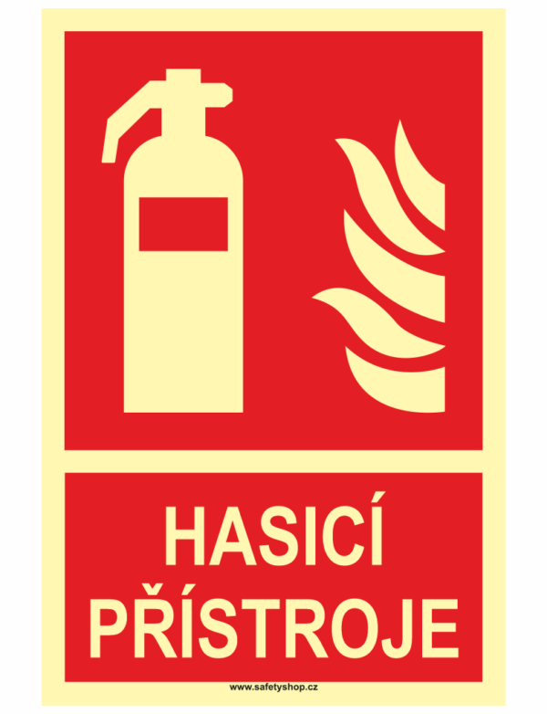 Hasicí přístroje ISO 7010 - fotoluminiscenční
