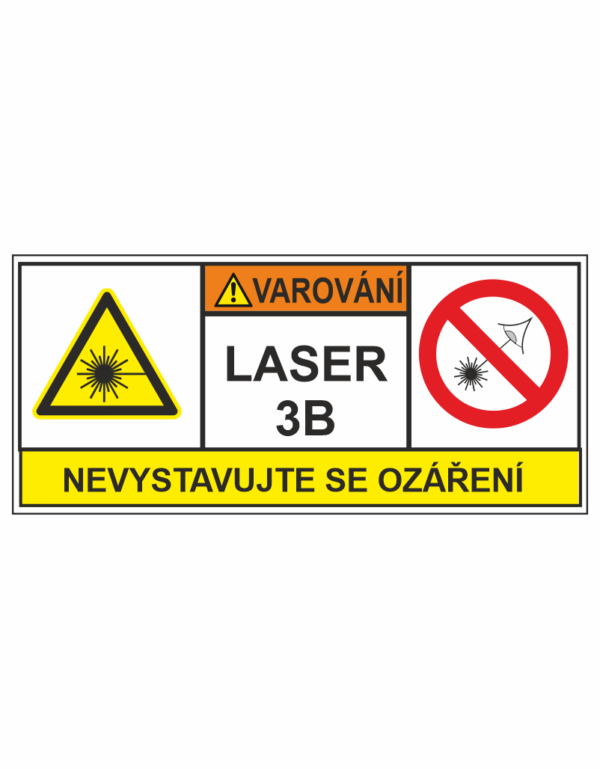VAROVÁNÍ Laser 3B