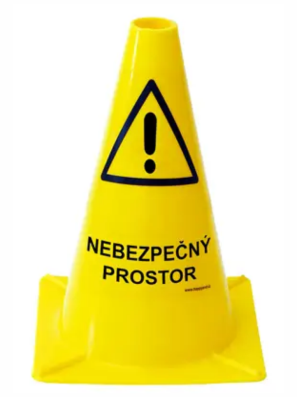 Výstražný bezpečnostní kužel - Nebezpečný prostor