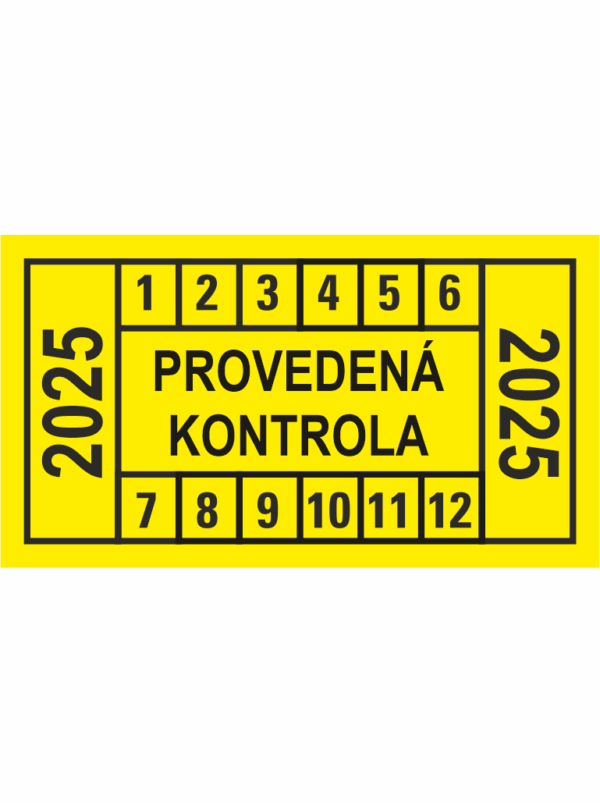 Provedená kontrola - 2025