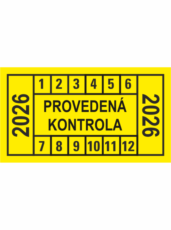 Provedená kontrola - 2026