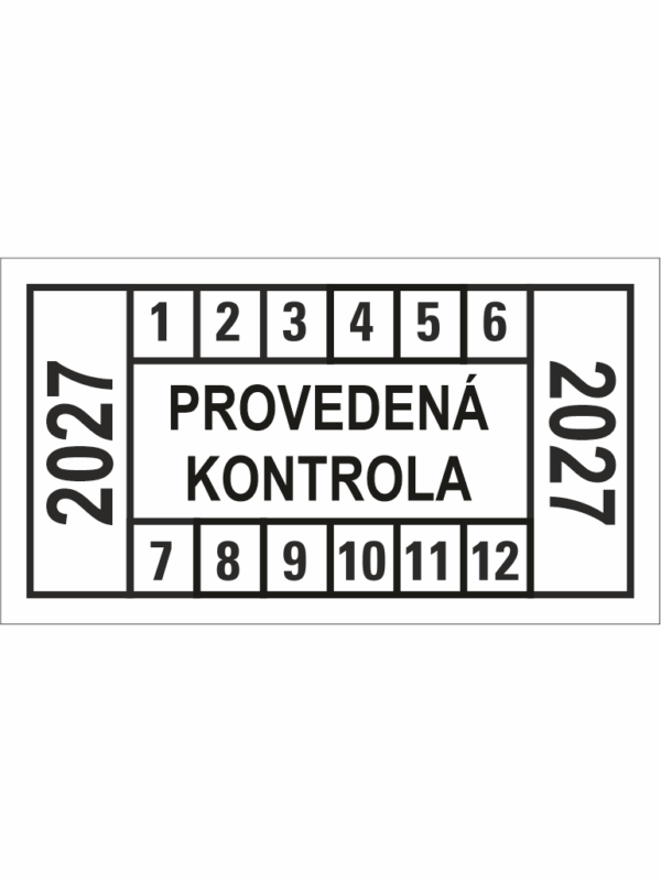 Provedená kontrola - 2027