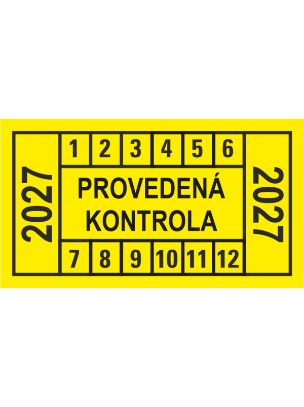 Provedená kontrola - 2027