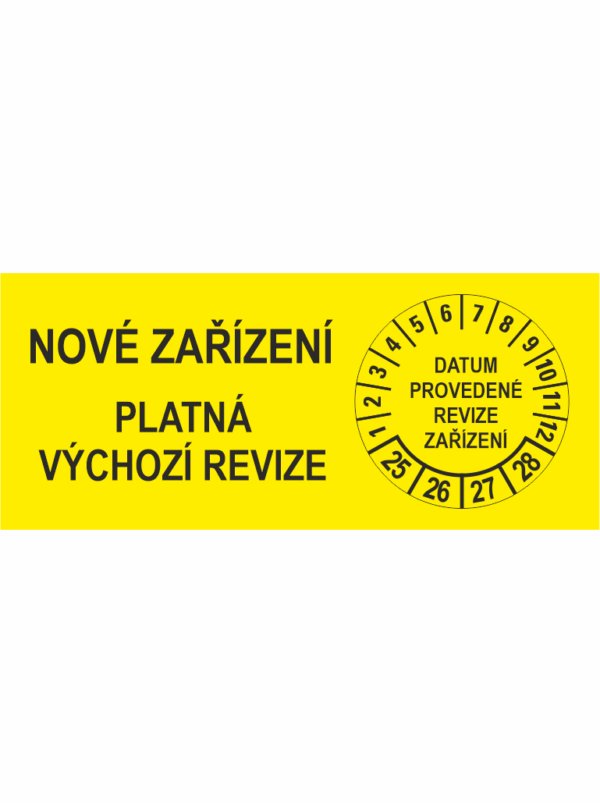 NOVÉ ZAŘÍZENÍ - PLATNÁ VÝCHOZÍ REVIZE 25-28