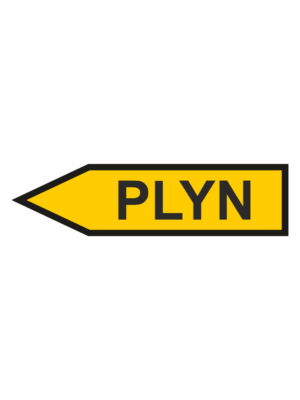 Jednosměrné šipky PLYN