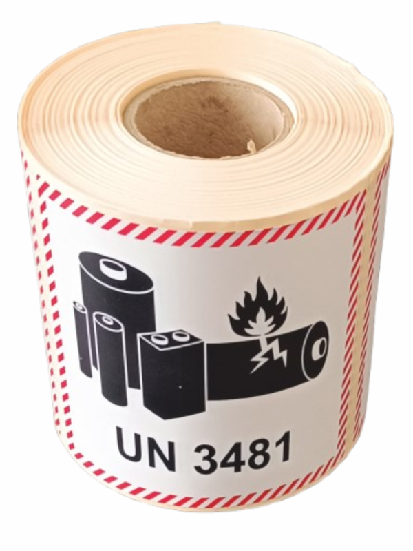 Obalový štítek pro lithium-iontové baterie - UN 3481