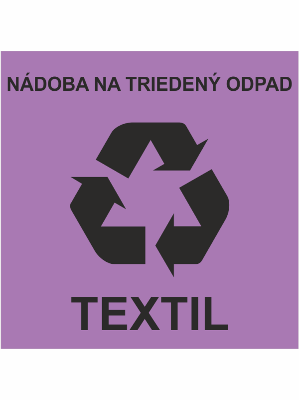 Nádoba na triedený odpad – textil