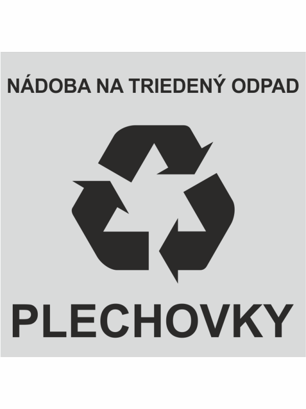 Nádoba na triedený odpad – plechovky