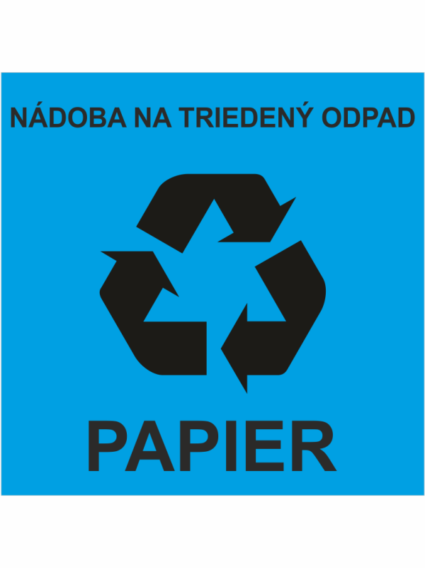 Nádoba na triedený odpad – papier