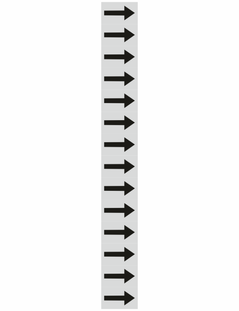 Vertical column of right-pointing arrows in light gray tiles