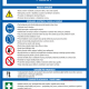 Poster in Czech titled 'PRAVIDLA PRO OBSLUHU FRÉZKY' outlining safety rules: risk warnings, protective measures, proper conduct, procedures during faults, first aid, and maintenance, with icons for eye/face protection, hearing protection, gloves, no jewelry, and general safety symbols. Includes sections 'RIZIKA A OHROŽENÍ', 'OCHRANNÁ OPATŘENÍ A PRAVIDLA CHOVÁNÍ', 'CHOVÁNÍ PŘI PORUCHÁCH', 'CHOVÁNÍ PŘI NEHODÁCH / PRVNÍ POMOC', 'ÚDRŽBA / LIKVIDACE' and the safety shop URL at the bottom.
