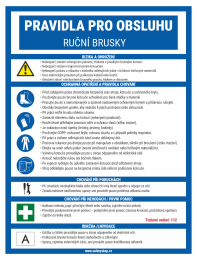 Pravidla pro obsluhu - RUČNÍ BRUSKY