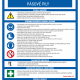 291007 | KRIŽAN - safetyshop Poster in Czech: safety rules for operating a band saw, with sections on risks, PPE, procedures and emergency contacts.